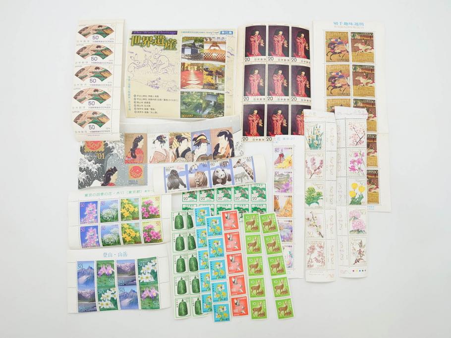 未使用切手　シート　バラ　額面81,686円　切手まとめてセット(オリンピック、お年玉、ふみの日、ゆうペーン、日本万国博覧会記念、記念切手、切手コレクション)(R-081004)