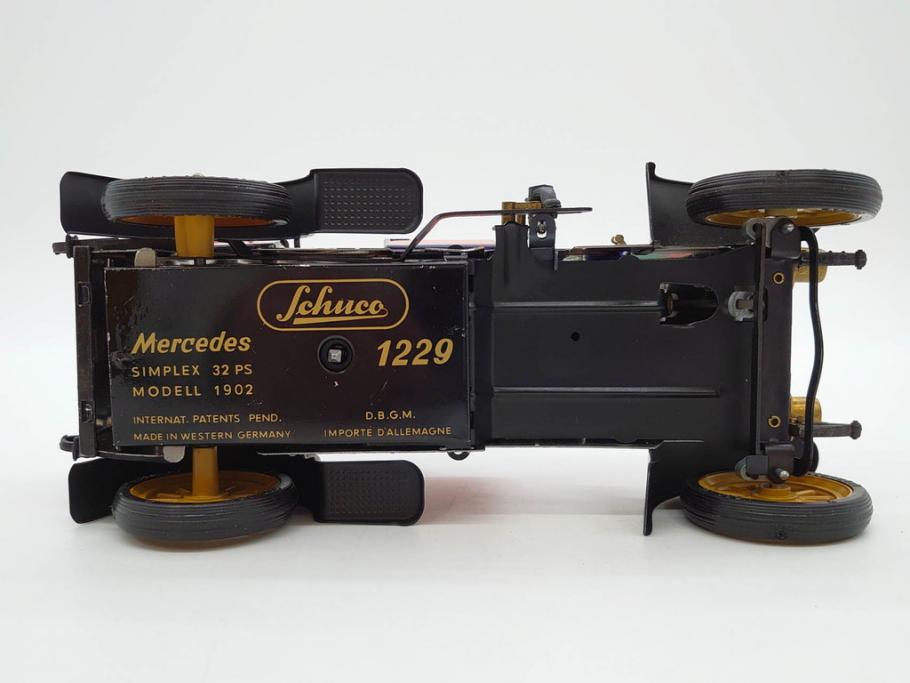 Schuco(シュコー)　OLD TIMER　Ford COUPET 1917 Renault 6cv/1911(1227、1230、1229、1228、ゼンマイ)　Mercedes SIMPLEX 32PS/1902 Opel DOKTORWAGEN 4/8PS 1909 おもちゃ6点セット(フォード、ルノー、メルセデス、オペル、オールドタイマー、玩具、車、外箱付き)(R-080763)