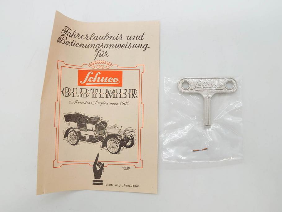 Schuco(シュコー)　OLD TIMER　Ford COUPET 1917 Renault 6cv/1911(1227、1230、1229、1228、ゼンマイ)　Mercedes SIMPLEX 32PS/1902 Opel DOKTORWAGEN 4/8PS 1909 おもちゃ6点セット(フォード、ルノー、メルセデス、オペル、オールドタイマー、玩具、車、外箱付き)(R-080763)