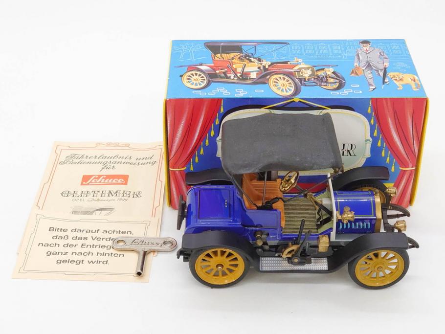 Schuco(シュコー)　OLD TIMER　Ford COUPET 1917 Renault 6cv/1911(1227、1230、1229、1228、ゼンマイ)　Mercedes SIMPLEX 32PS/1902 Opel DOKTORWAGEN 4/8PS 1909 おもちゃ6点セット(フォード、ルノー、メルセデス、オペル、オールドタイマー、玩具、車、外箱付き)(R-080763)