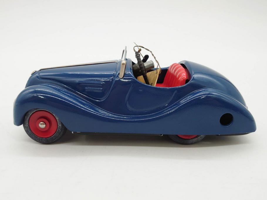 Schuco(シュコー)　Akustico 2002/Examico 4001(4011)/BMW 327 coupe 1/18/Studio IV Bugatti　おもちゃ4点セット(Edition、Classic、ブガッティ、クーペ、エグザミコ、ゼンマイ、ブリキ、玩具、車、外箱付き)(R-080764)