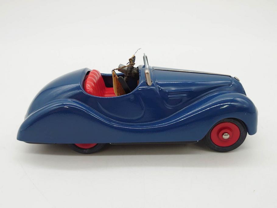 Schuco(シュコー)　Akustico 2002/Examico 4001(4011)/BMW 327 coupe 1/18/Studio IV Bugatti　おもちゃ4点セット(Edition、Classic、ブガッティ、クーペ、エグザミコ、ゼンマイ、ブリキ、玩具、車、外箱付き)(R-080764)