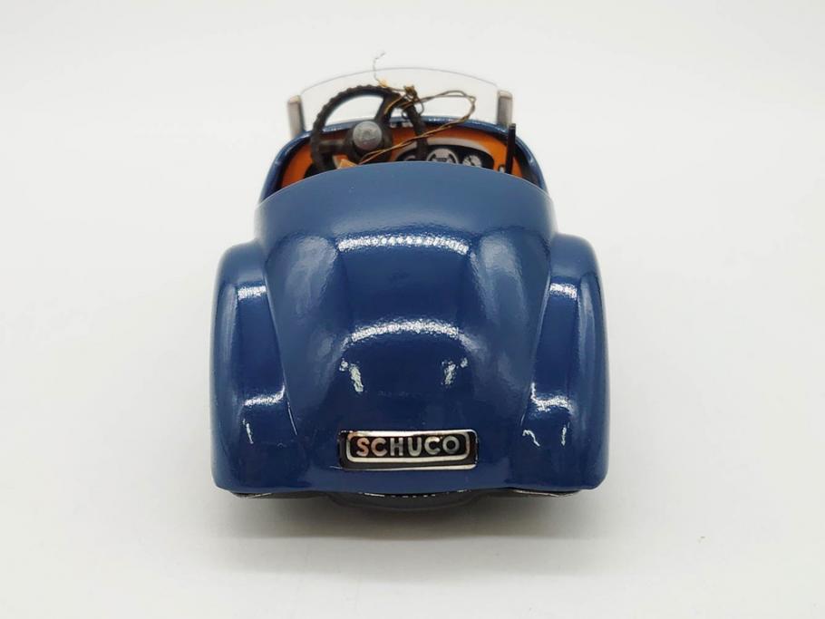 Schuco(シュコー)　Akustico 2002/Examico 4001(4011)/BMW 327 coupe 1/18/Studio IV Bugatti　おもちゃ4点セット(Edition、Classic、ブガッティ、クーペ、エグザミコ、ゼンマイ、ブリキ、玩具、車、外箱付き)(R-080764)