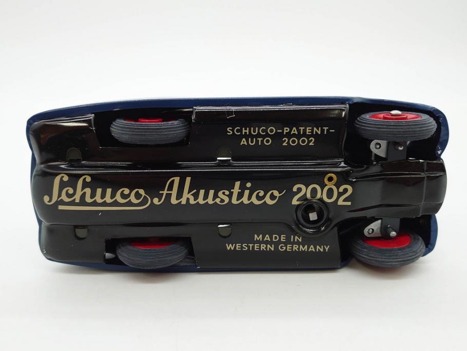 Schuco(シュコー)　Akustico 2002/Examico 4001(4011)/BMW 327 coupe 1/18/Studio IV Bugatti　おもちゃ4点セット(Edition、Classic、ブガッティ、クーペ、エグザミコ、ゼンマイ、ブリキ、玩具、車、外箱付き)(R-080764)