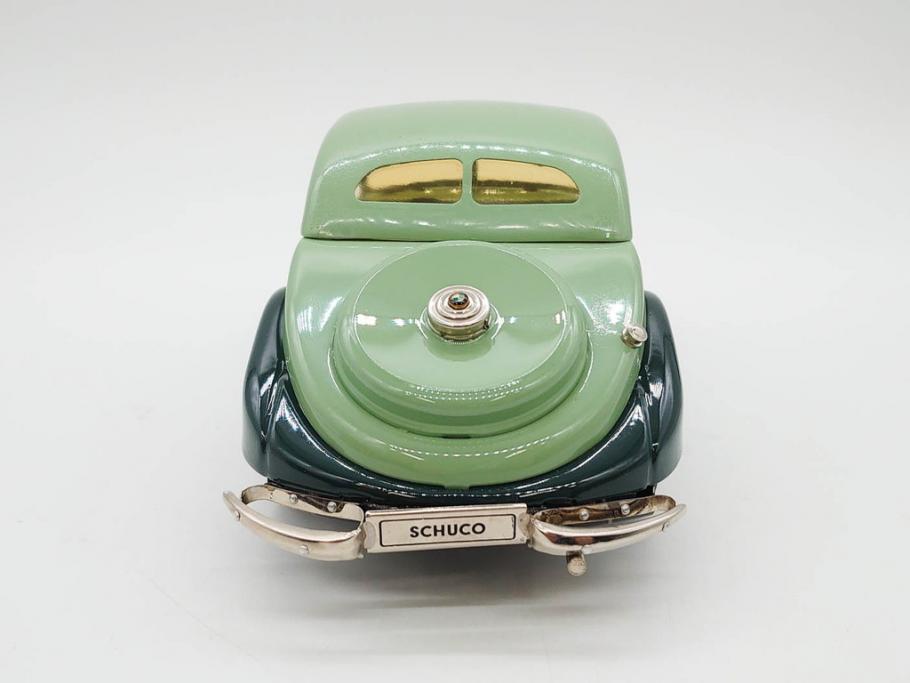 Schuco(シュコー)　Akustico 2002/Examico 4001(4011)/BMW 327 coupe 1/18/Studio IV Bugatti　おもちゃ4点セット(Edition、Classic、ブガッティ、クーペ、エグザミコ、ゼンマイ、ブリキ、玩具、車、外箱付き)(R-080764)