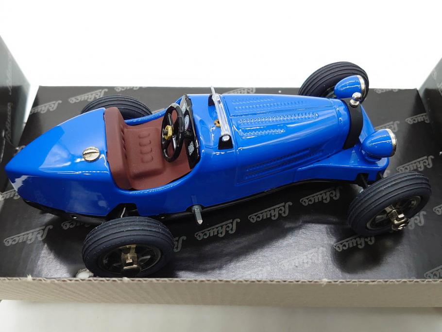 Schuco(シュコー)　Akustico 2002/Examico 4001(4011)/BMW 327 coupe 1/18/Studio IV Bugatti　おもちゃ4点セット(Edition、Classic、ブガッティ、クーペ、エグザミコ、ゼンマイ、ブリキ、玩具、車、外箱付き)(R-080764)