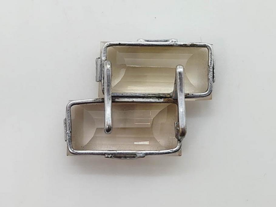クオーツ　アメジスト　SILVER(シルバー)　キラリと輝く帯留6点セット(銀、帯留め、着物道具、和装小物、アクセサリー、紫水晶、石英)(R-081009)