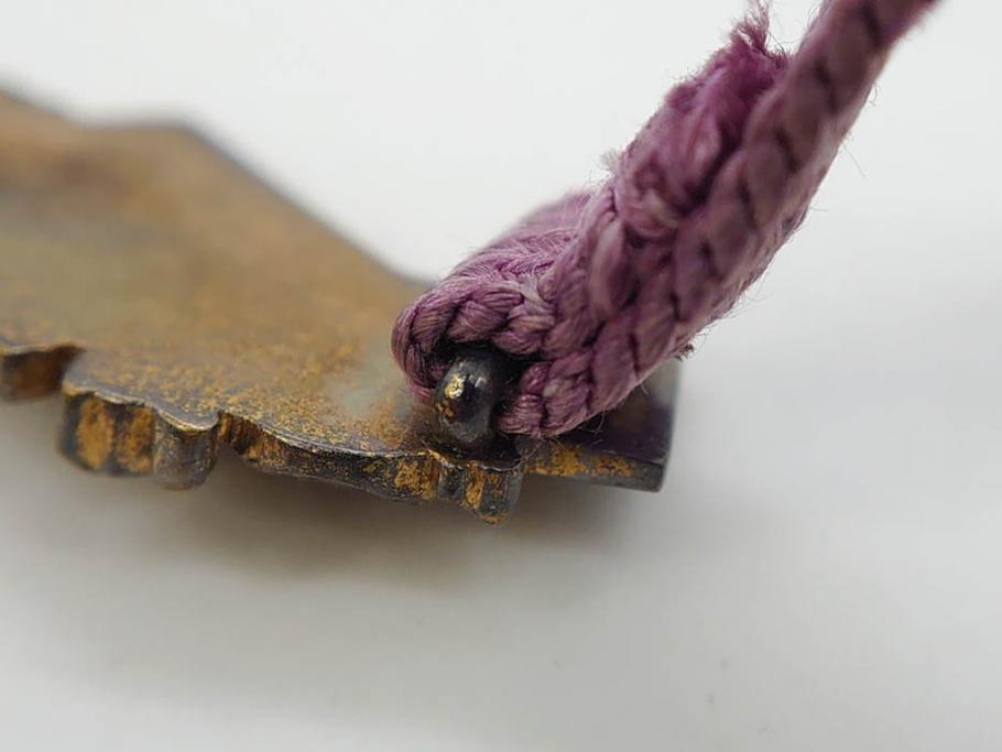 アンティーク　時代物　金工　彫金　気品を感じる帯留7点セット(在銘作家物、弘光、ハト、鳩、ツル、鶴、花、波に千鳥、観世水、帯留め、着物道具、和装小物、アクセサリー、ケース付き)(R-081012)