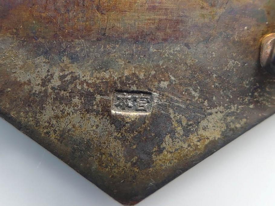 アンティーク　時代物　金工　彫金　気品を感じる帯留7点セット(在銘作家物、弘光、ハト、鳩、ツル、鶴、花、波に千鳥、観世水、帯留め、着物道具、和装小物、アクセサリー、ケース付き)(R-081012)