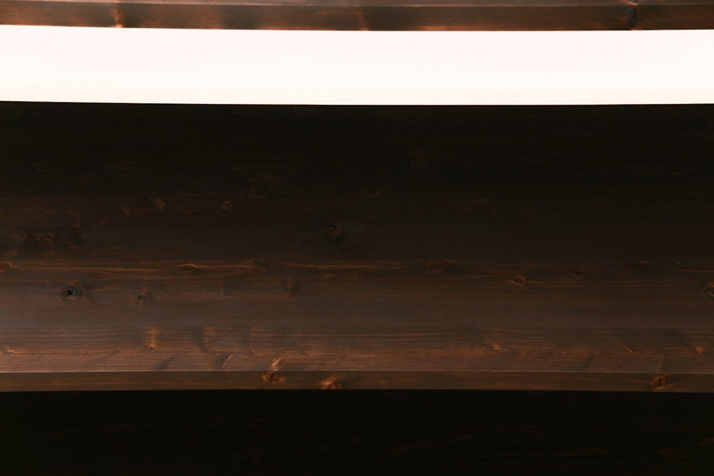 ラフジュ工房オリジナル　水色　ペイントアイアンラック【小】・奥行広め(陳列棚、飾り棚、店舗什器)(1)