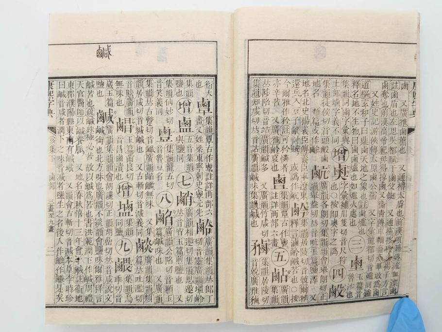 明治19年　中国漢字辞典　康熙字典40冊セット(唐本、翻刻、木箱付き)(R-075107)