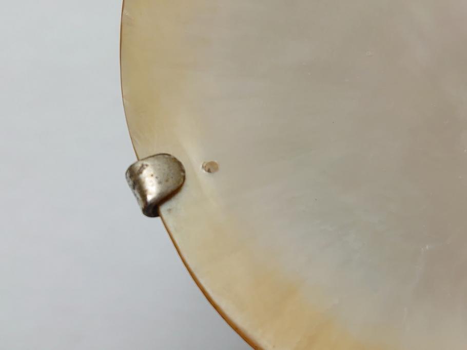 MAITLAND SMITH(メートランドスミス)　真鍮と貝のアクセサリートレイ(小物入れ、ブラス、BRASS、シェル、SHELLFISH、ディスプレイ)(R-062665)