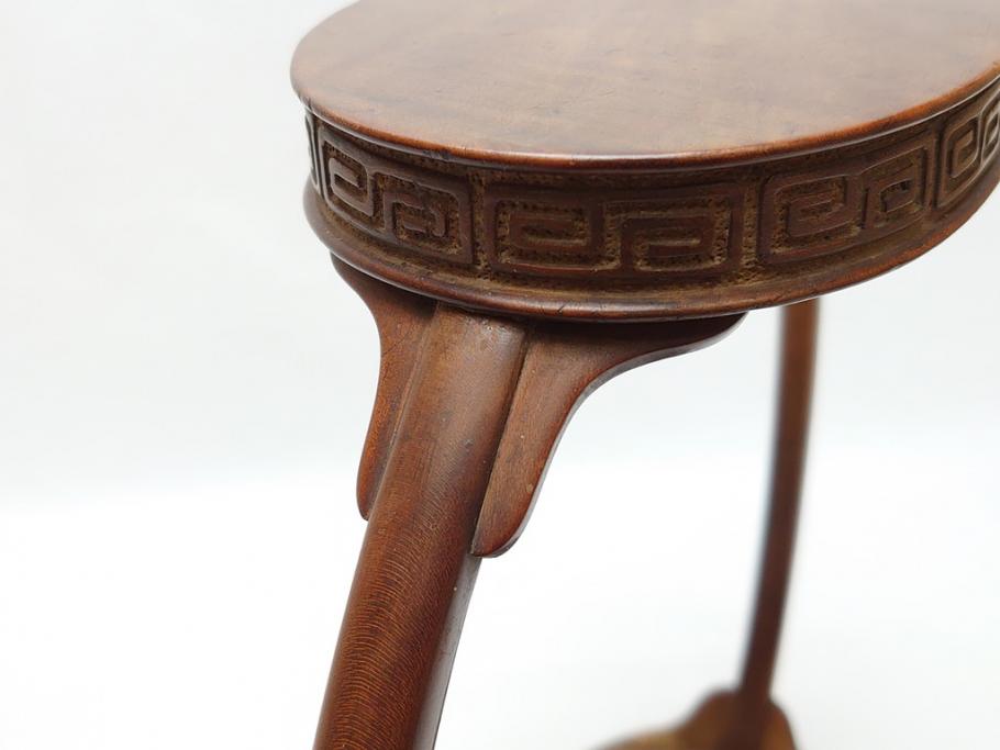 時代物 唐木 花台(飾り台、ディスプレイ、中国?)(R-062666