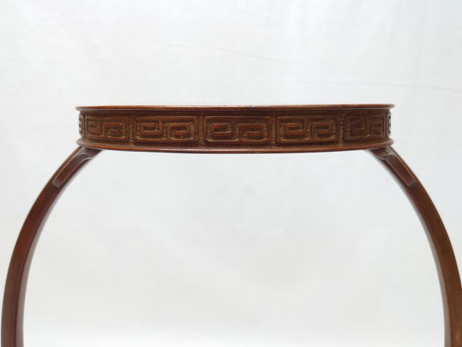 時代物 唐木 花台(飾り台、ディスプレイ、中国?)(R-062666