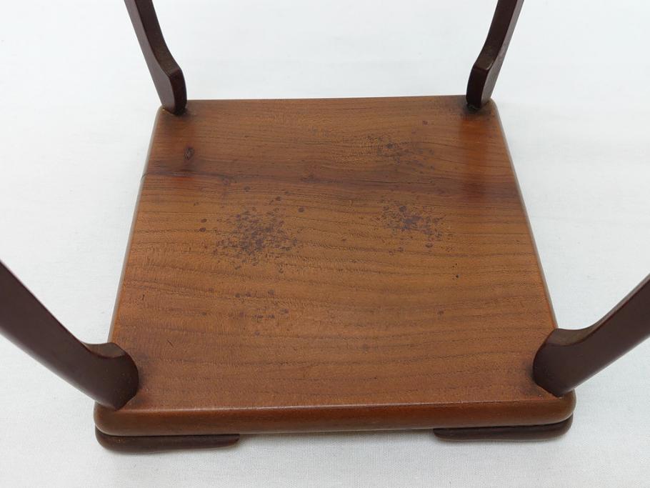 時代物 唐木 花台(飾り台、ディスプレイ、中国?)(R-062672