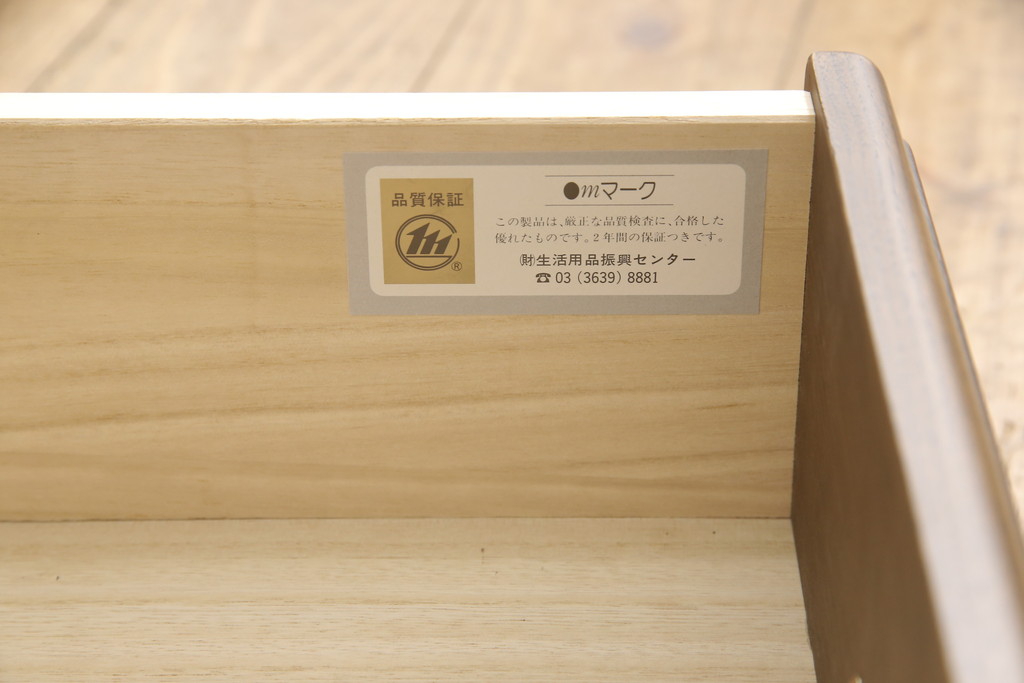 中古　超美品　イギリスデザイン　オーク材製　ブライトン　照明付きのステンドグラス入り高級キャビネット(サイドボード、飾り棚、チェスト)(R-057013)