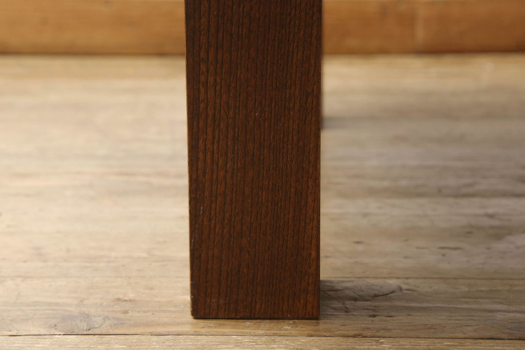 中古　岩谷堂箪笥　販売:欅産業　迫力ある杢目と金具がアクセントのローテーブル(定価約25万円)(座卓、センターテーブル)(R-052472)