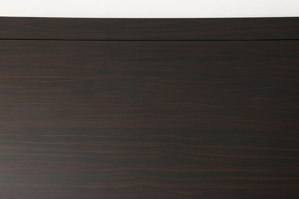 中古　美品　高島屋購入　総縞黒檀材(シマコクタン)　シックな空間を演出する座卓(ローテーブル、センターテーブル)(定価約80万円)(R058327)