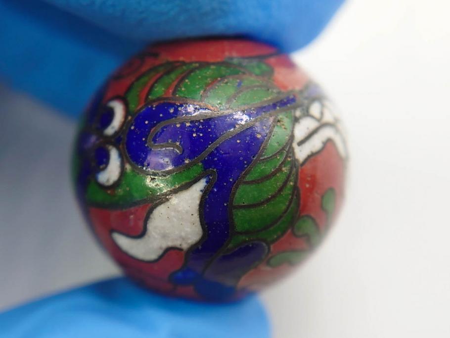 アンティーク　時代物　さりげない美しさのある帯留4点セット(金魚、龍、竜、花、帯留め、帯締め、着物道具、和装小物、アクセサリー)(R-081014)