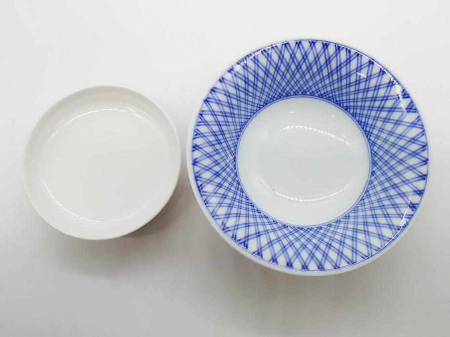 酒井田柿右衛門　肥前国南川原　染錦　二重渦福　丸形　約10cm　3.1寸　匠の技が光る珍味入5客セット(蓋付き器、裏印、小物入れ、香合、蓋物、菓子鉢、茶壷、共箱付き、和食器、陶器、三寸一分)(R-081209)