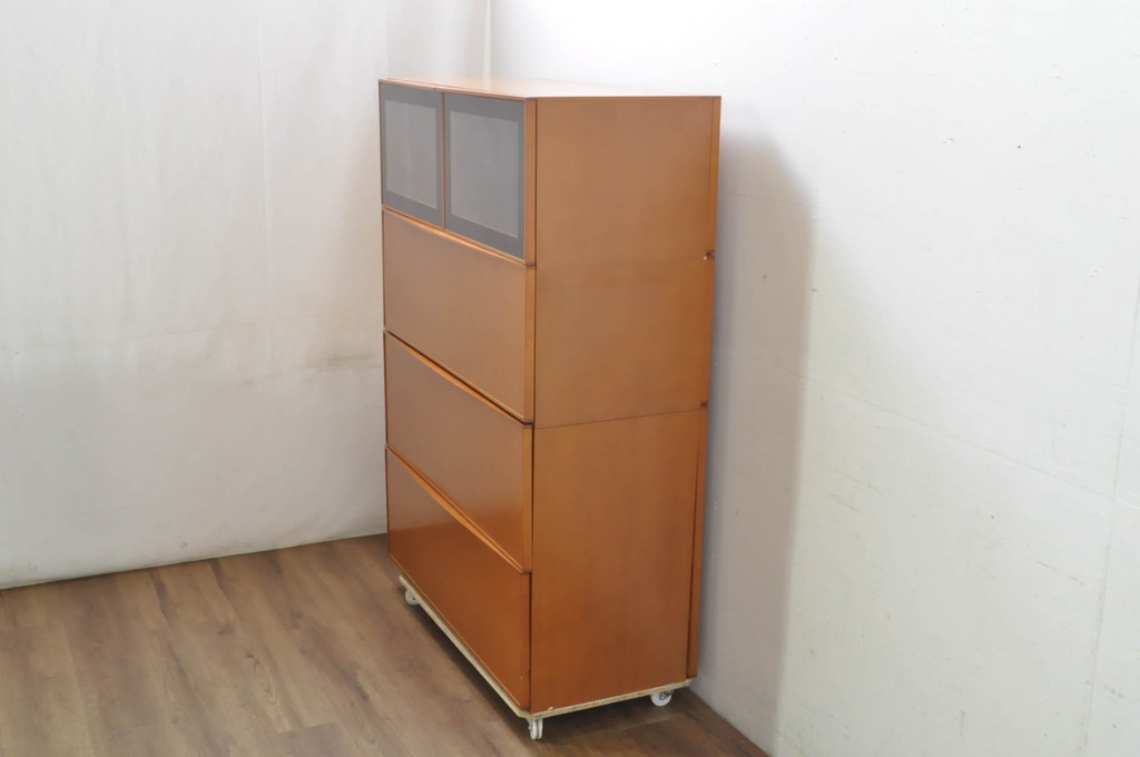 中古　美品　arflex(アルフレックス)　COMPOSER(コンポーザー)　シンプルで洗練されたデザインが魅力的なキャビネット(収納棚、戸棚、サイドボード)(定価約30万円)(R-080434)