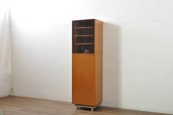 中古　美品　希少サイズ　arflex(アルフレックス)　COMPOSER(コンポーザー)　シンプルで洗練されたデザインが魅力的なキャビネット(収納棚、戸棚、飾り棚)(定価約25万円)(R-080435)