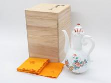 江戸期　古伊万里　染付　草花文　蕎麦猪口(並び水仙文、そば猪口、湯呑、和食器)(R-063068)