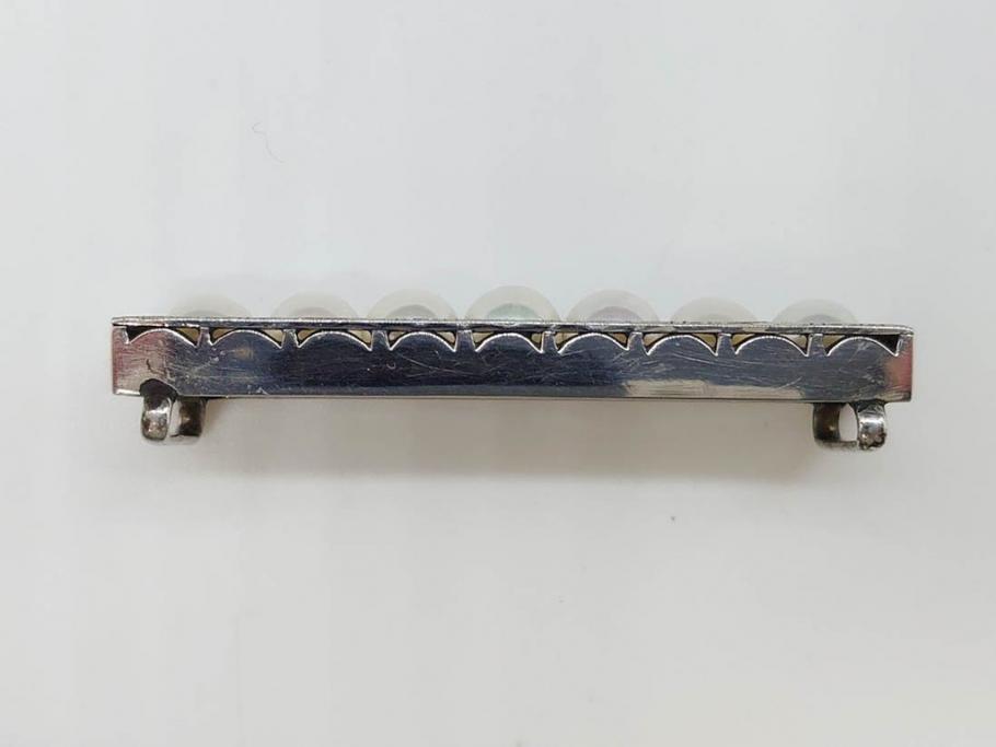 彫金　真珠　パール　SPM刻印　気品に満ちた帯留3点セット(藤?、花、帯留め、着物道具、和装小物、アクセサリー)(R-081322)　