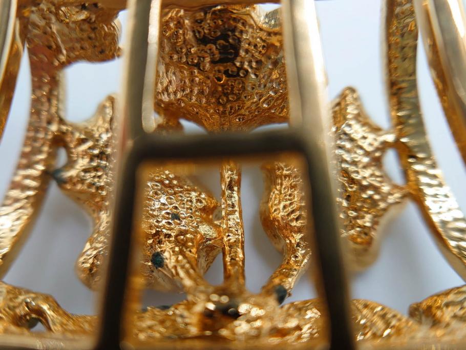 彫金　真珠　パール　SPM刻印　気品に満ちた帯留3点セット(藤?、花、帯留め、着物道具、和装小物、アクセサリー)(R-081322)　