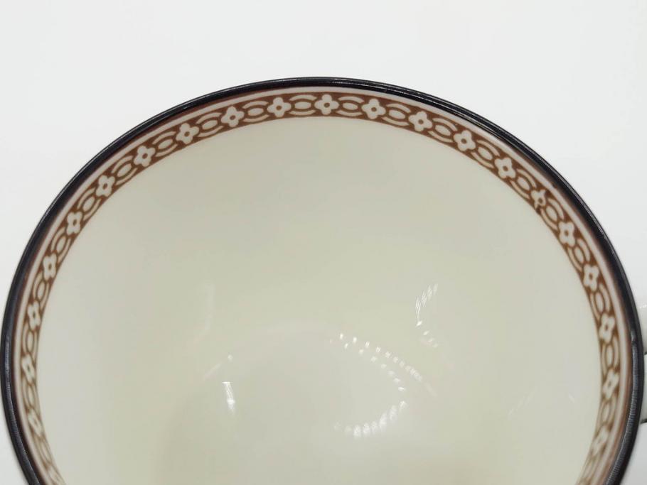 イギリス　WEDGWOOD(ウェッジウッド)　FLORENTINE TURQUOISE(フロレンティーン ターコイズ)　優雅な時間を演出するコーヒーカップ&ソーサー3客セット(グロテスク文様、フルーツ、果物、洋食器、英国)(R-081217)