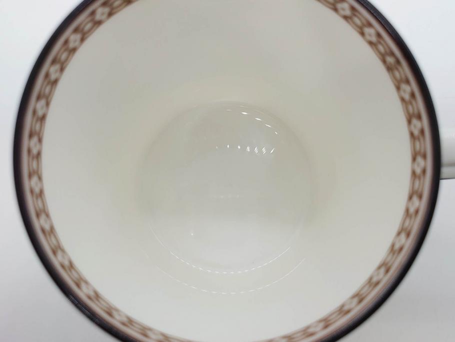イギリス　WEDGWOOD(ウェッジウッド)　FLORENTINE TURQUOISE(フロレンティーン ターコイズ)　優雅な時間を演出するコーヒーカップ&ソーサー3客セット(グロテスク文様、フルーツ、果物、洋食器、英国)(R-081217)