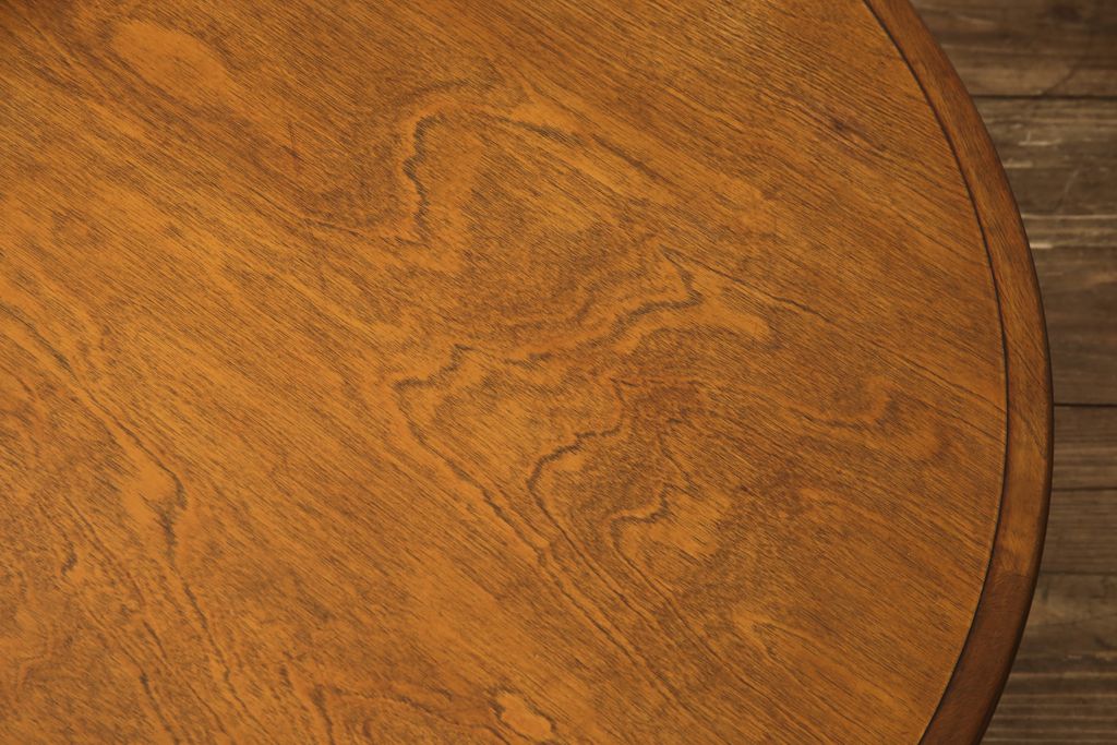ビンテージ　モリシゲ(MORISHIGE/森繁) 和室におすすめの丸型テーブル(ちゃぶ台、センターテーブル、ローテーブル、ヴィンテージ)(R-056768)