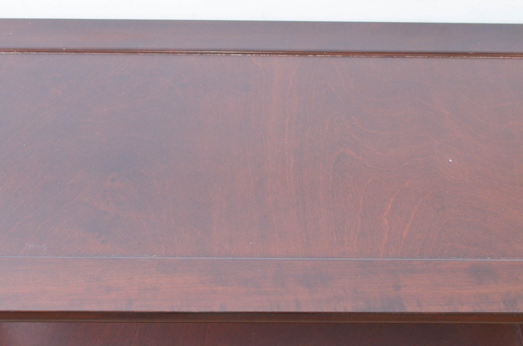 中古　松本民芸家具　#506型　シックな色合いと上品な佇まいが魅力の朝鮮棚(飾り棚、収納棚、戸棚、茶棚)(定価約23万円)(R-073707)