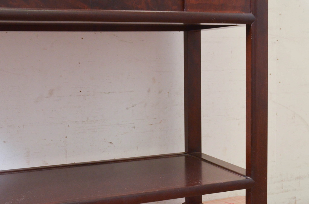 中古　松本民芸家具　#506型　シックな色合いと上品な佇まいが魅力の朝鮮棚(飾り棚、収納棚、戸棚、茶棚)(定価約23万円)(R-073707)
