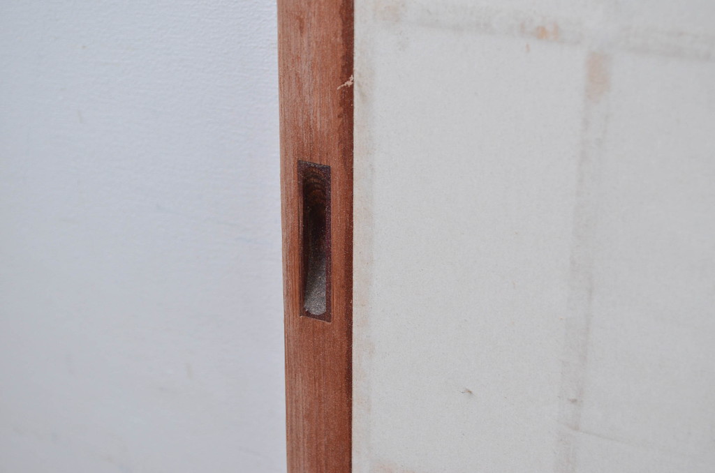 ビンテージ建具　和の空間を高める凝った作りの障子戸窓2枚セット(引き戸、ヴィンテージ)(R-080877)