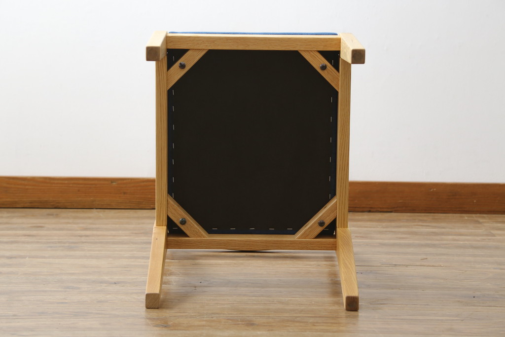 中古　短期展示品　美品　ヤクモ家具製作所　オーク材　シンプルチェア(SC40RO)　クッションタイプ　ナチュラルな風合いが優しい印象のチェア(ダイニングチェア、椅子、イス)(R-069797)