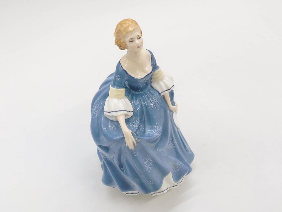 イギリス　Royal Doulton(ロイヤルドルトン)　Hilary(ヒラリー)　上品な雰囲気のフィギュリン(陶器人形、女性、貴婦人、置物、オブジェ)(R-081297)