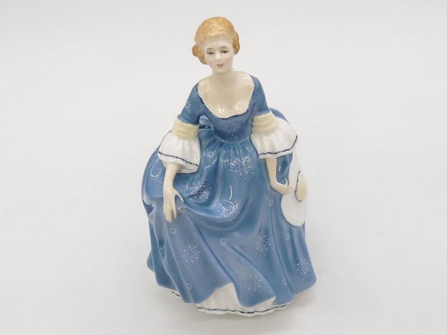 イギリス　Royal Doulton(ロイヤルドルトン)　Hilary(ヒラリー)　上品な雰囲気のフィギュリン(陶器人形、女性、貴婦人、置物、オブジェ)(R-081297)