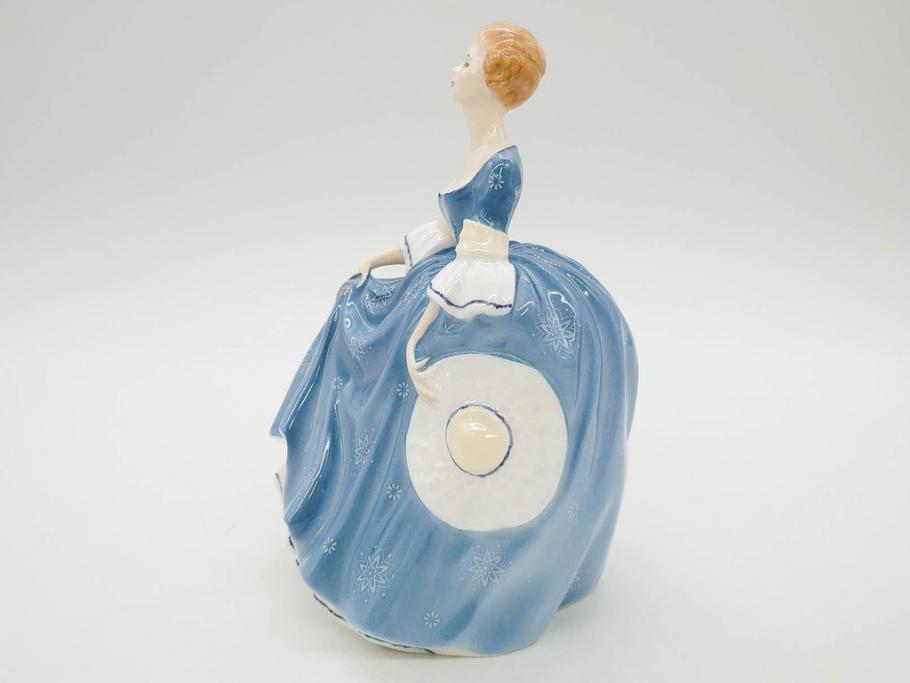 イギリス　Royal Doulton(ロイヤルドルトン)　Hilary(ヒラリー)　上品な雰囲気のフィギュリン(陶器人形、女性、貴婦人、置物、オブジェ)(R-081297)