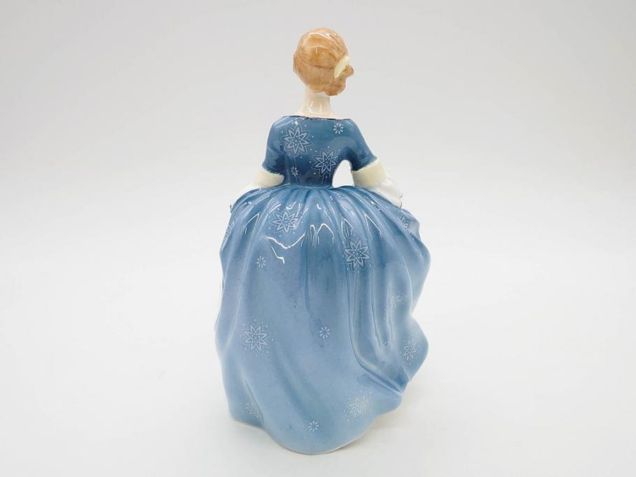 イギリス　Royal Doulton(ロイヤルドルトン)　Hilary(ヒラリー)　上品な雰囲気のフィギュリン(陶器人形、女性、貴婦人、置物、オブジェ)(R-081297)