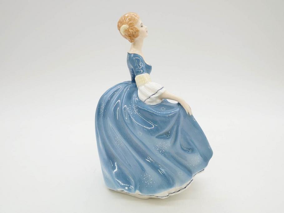 イギリス　Royal Doulton(ロイヤルドルトン)　Hilary(ヒラリー)　上品な雰囲気のフィギュリン(陶器人形、女性、貴婦人、置物、オブジェ)(R-081297)