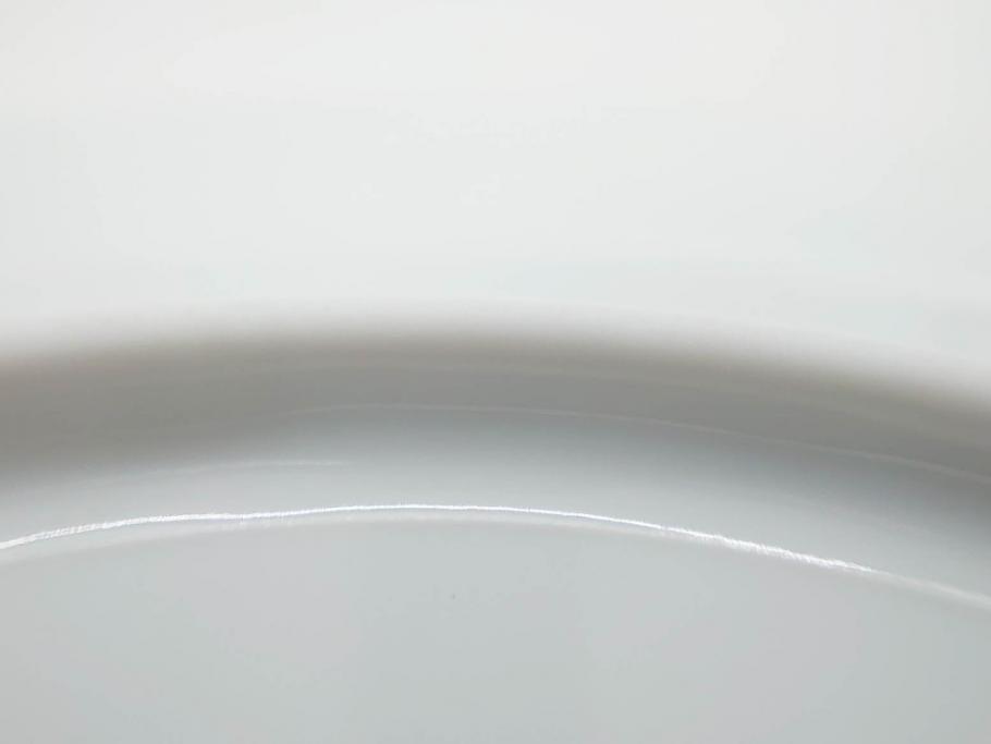 デンマーク　ROYAL COPENHAGEN(ロイヤルコペンハーゲン)　ブルーフルーテッド ハーフレース　約25cm　プレート3枚セット(大皿、洋食器、北欧)(R-081292)