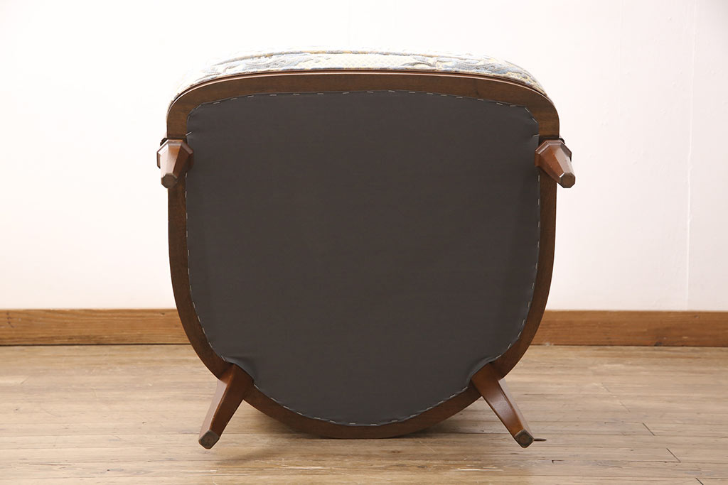 中古　DREXEL HERITAGE(ドレクセルヘリテイジ)　Upholstery(アップホルスタリー)　ローバックチェア(アームチェア、1人掛けソファ)(定価約45万円)(R-051179)