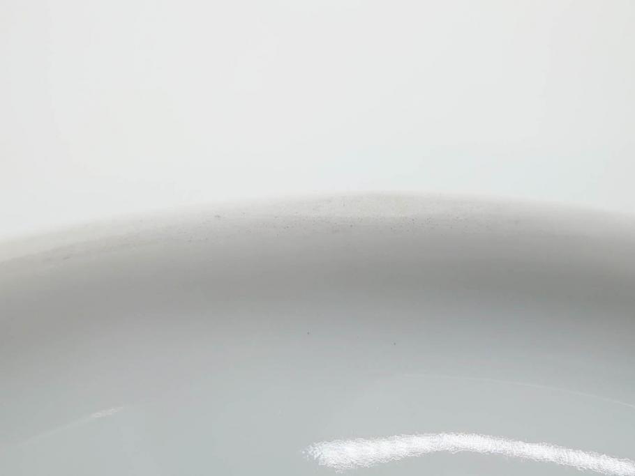 希少　デンマーク　ROYAL COPENHAGEN(ロイヤルコペンハーゲン)　バーガンディ　フルーテッド　フルレース　上品な雰囲気漂うシェルディッシュ(金彩、プレート、貝、中皿、変形皿、洋食器、北欧)(R-081293)