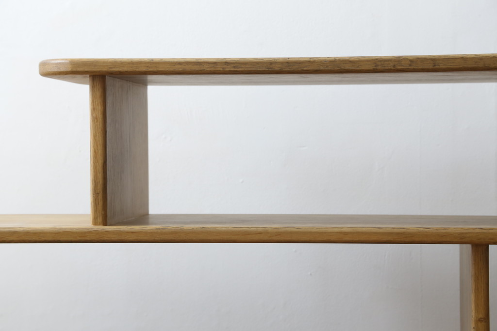 中古　希少な絶版品!　ACME Furniture(アクメファニチャー)　POCATELLO　SHELF(ポカテロ　シェルフ)-2018　アシンメトリーなデザインがお洒落な飾り棚(オープンラック、ディスプレイラック、陳列棚、店舗什器)(R-077693)