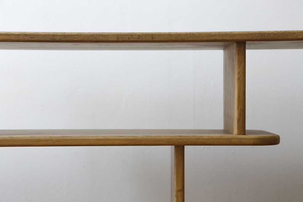 中古　希少な絶版品!　ACME Furniture(アクメファニチャー)　POCATELLO　SHELF(ポカテロ　シェルフ)-2018　アシンメトリーなデザインがお洒落な飾り棚(オープンラック、ディスプレイラック、陳列棚、店舗什器)(R-077693)