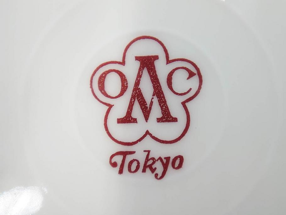 大倉陶園(OKURA、OAC)　オールド大倉　ゴールドライン　気品を感じるプレート4枚セット(金彩、白磁、洋食器、中皿)(R-081319)