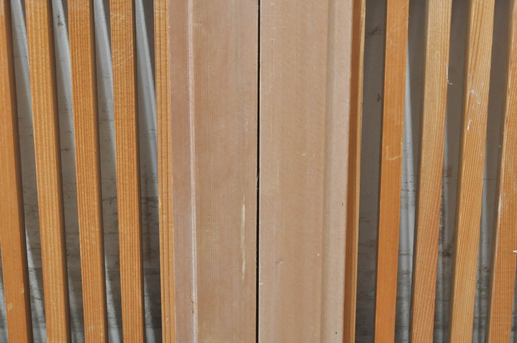 アンティーク建具　和の趣溢れる格子欄間2枚セット(明り取り、明かり取り)(R-073603)