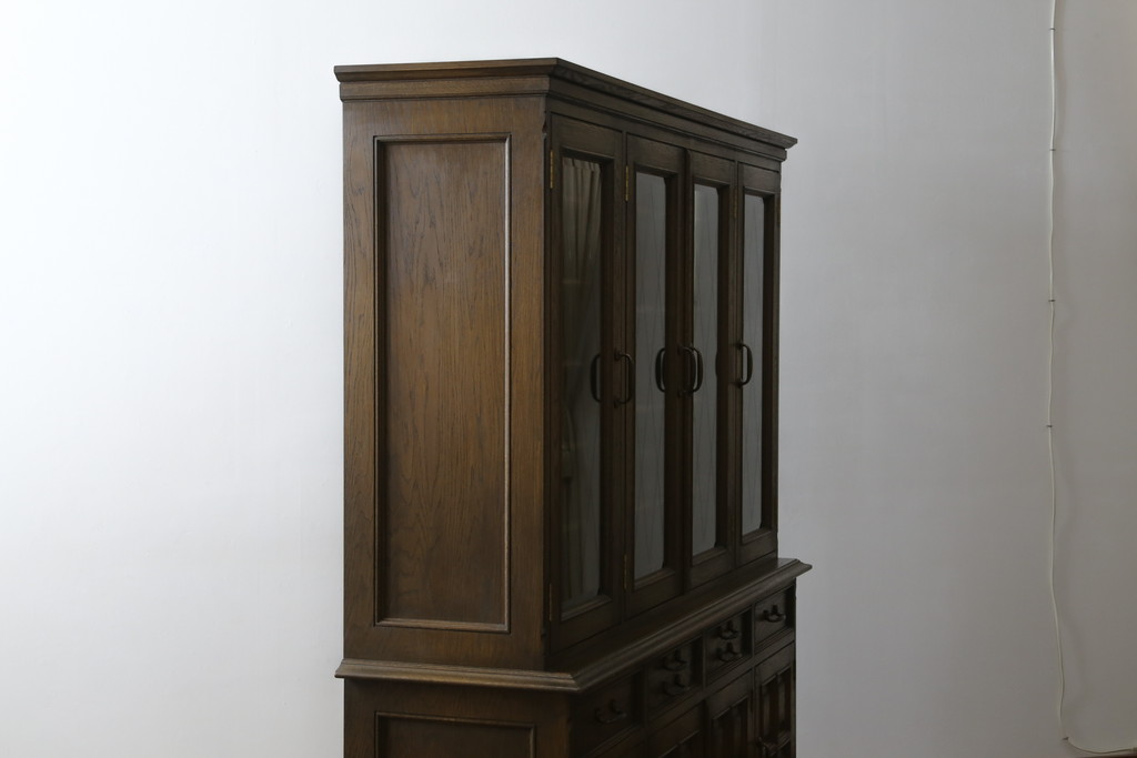 中古　美品　永田良介商店製 食器棚(カップボード、飾り棚、収納棚)(R-049762)