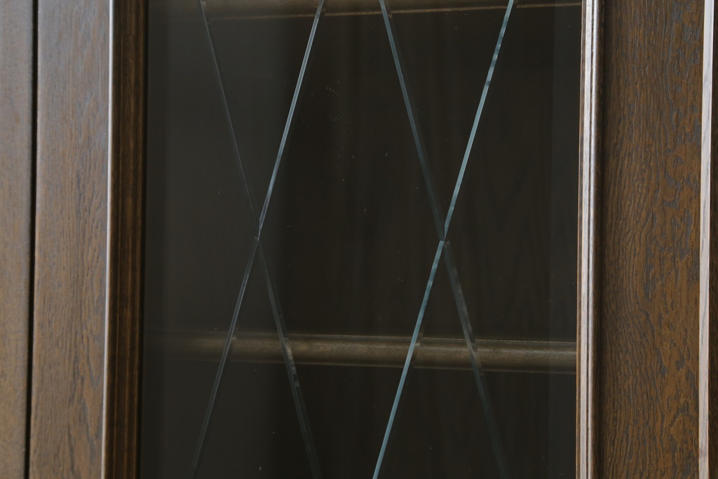 中古　美品　永田良介商店製 食器棚(カップボード、飾り棚、収納棚)(R-049762)